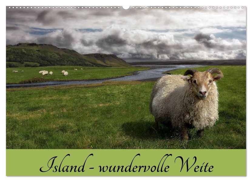 Island - wundervolle Weite (Wandkalender 2027 DIN A2 quer) CALVENDO Monatskalender