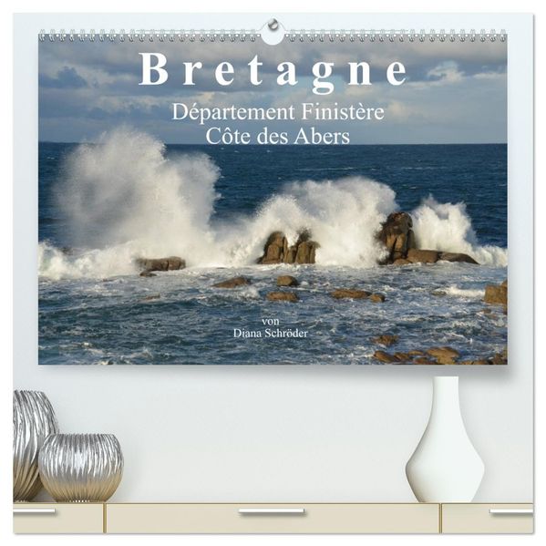 Bretagne. Département Finistère - Côte des Abers (hochwertiger Premium Wandkalender 2027 DIN A2 quer) Kunstdruck in Hochglanz