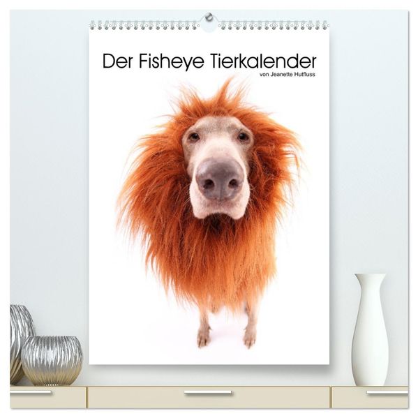 Der Fisheye Tiere Kalender (hochwertiger Premium Wandkalender 2027 DIN A2 hoch) Kunstdruck in Hochglanz