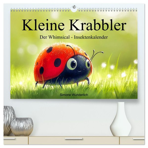 Kleine Krabbler - Der Whimsical - Insektenkalender (hochwertiger Premium Wandkalender 2027 DIN A2 quer) Kunstdruck in Hochglanz