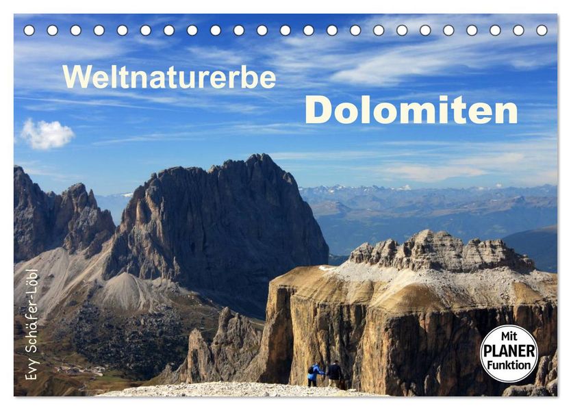 Weltnaturerbe DOLOMITEN (Tischkalender 2027 DIN A5 quer) CALVENDO Monatskalender