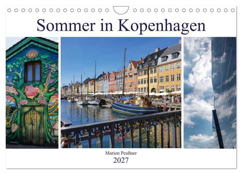 Sommer in Kopenhagen (Wandkalender 2027 DIN A4 quer) CALVENDO Monatskalender