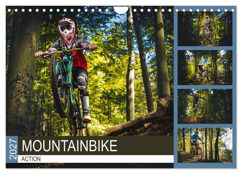 Mountainbike Action (Wandkalender 2027 DIN A4 quer) CALVENDO Monatskalender