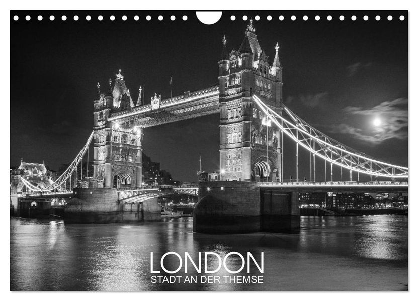 London Stadt an der Themse (Wandkalender 2027 DIN A4 quer) CALVENDO Monatskalender