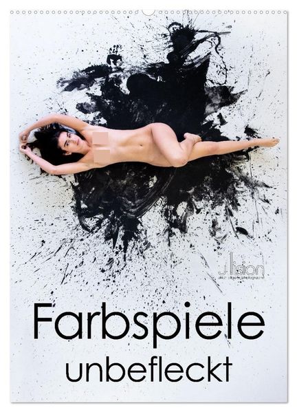 Farbspiele - unbefleckt (Wandkalender 2027 DIN A2 hoch) CALVENDO Monatskalender