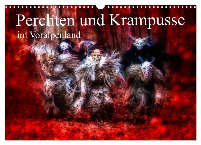 Perchten und Krampusse im Voralpenland (Wandkalender 2027 DIN A3 quer) CALVENDO Monatskalender