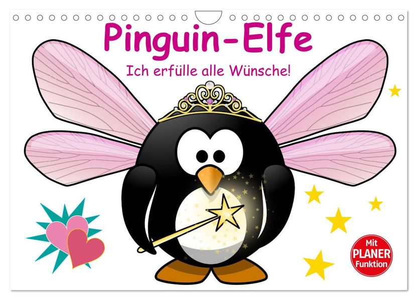 Pinguin-Elfe (Wandkalender 2027 DIN A4 quer) CALVENDO Monatskalender