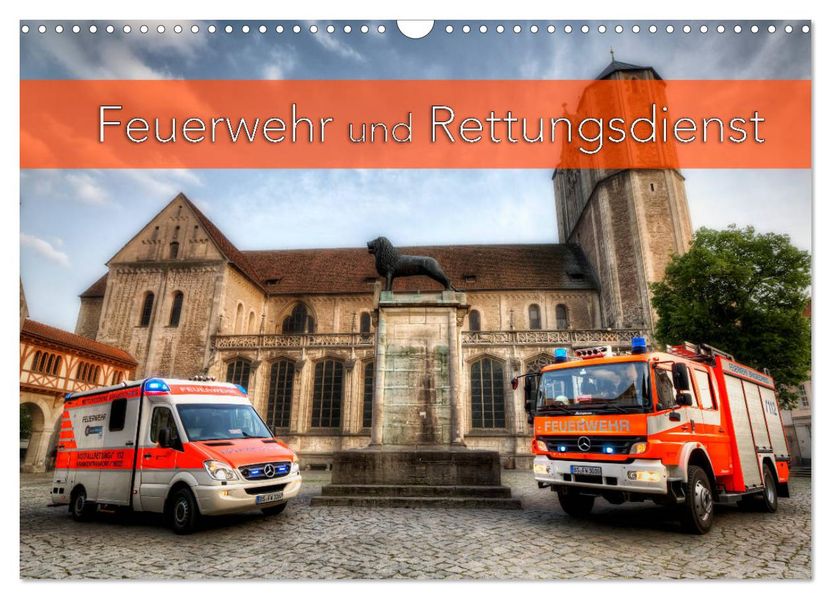 Feuerwehr und Rettungsdienst (Wandkalender 2027 DIN A3 quer) CALVENDO Monatskalender