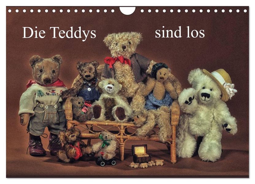 Die Teddys sind los (Wandkalender 2027 DIN A4 quer) CALVENDO Monatskalender