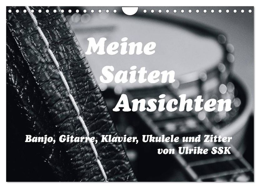 Meine Saiten Ansichten - Banjo Gitarre Klavier Ukulele und Zitter von Ulrike SSK (Wandkalender 2027 DIN A4 quer) CALVENDO Monatskalender