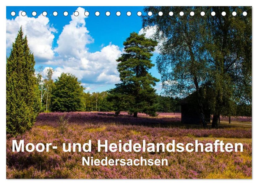 Moor- und Heidelandschaften Niedersachsen (Tischkalender 2027 DIN A5 quer) CALVENDO Monatskalender