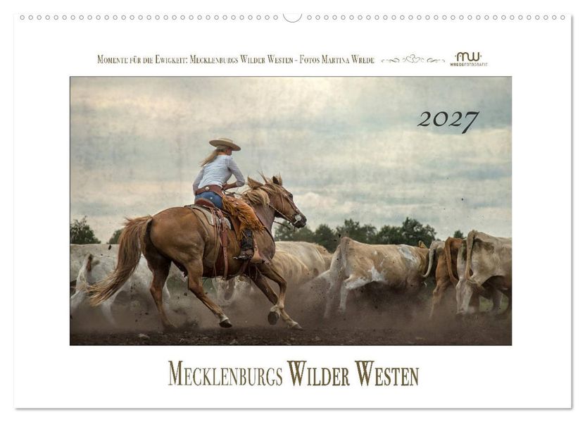 Mecklenburgs Wilder Westen (Wandkalender 2027 DIN A2 quer) CALVENDO Monatskalender
