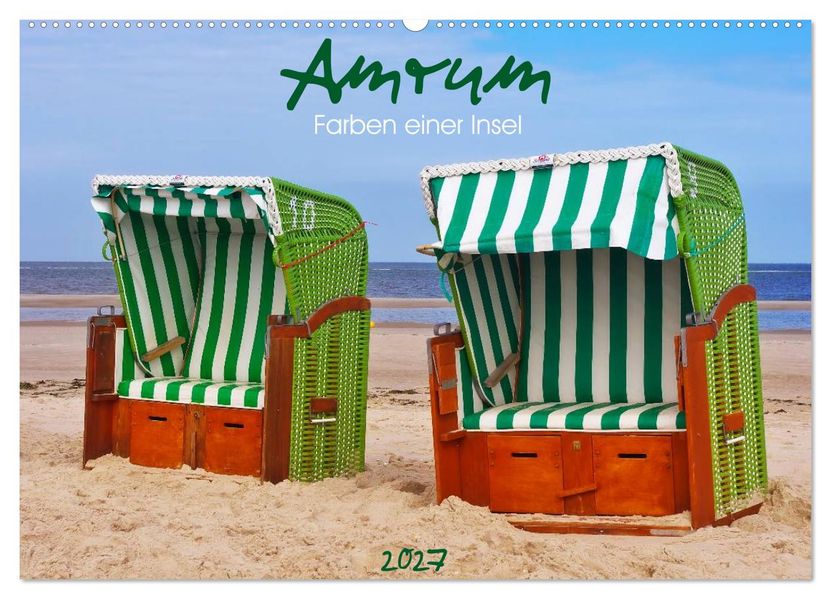 Amrum - Farben einer Insel (Wandkalender 2027 DIN A2 quer) CALVENDO Monatskalender