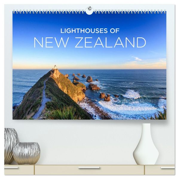 Lighthouses of New Zealand (High Quality Premium Wall Calendar 2027 DIN A2 landscape)CALVENDO 12 Month Wall Calendar