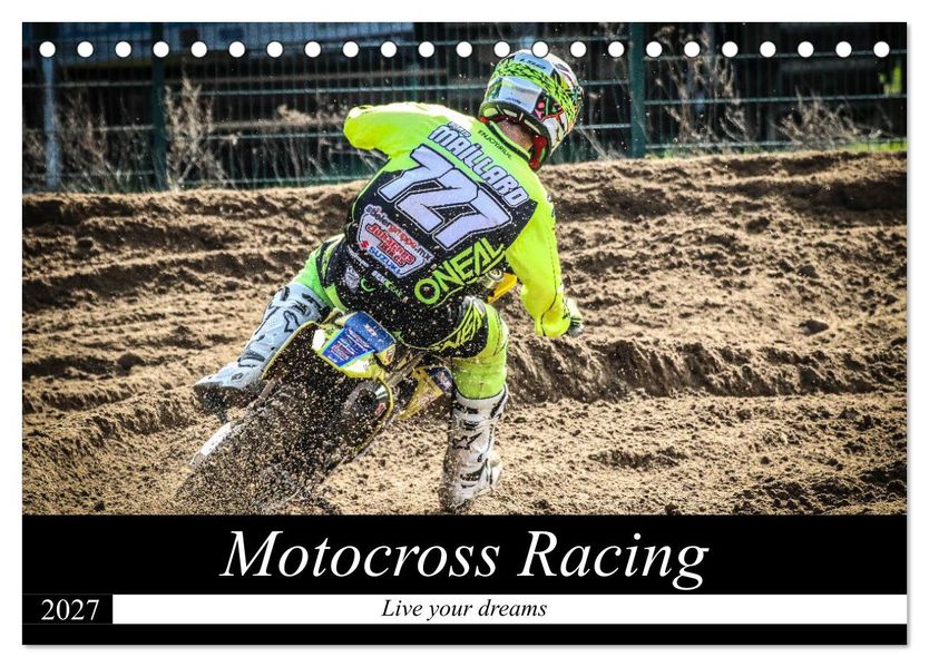 Motocross Racing 2027 (Tischkalender 2027 DIN A5 quer) CALVENDO Monatskalender