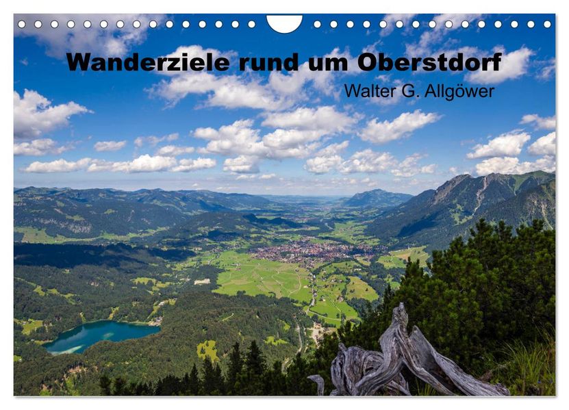 Wanderziele rund um Oberstdorf (Wandkalender 2027 DIN A4 quer) CALVENDO Monatskalender