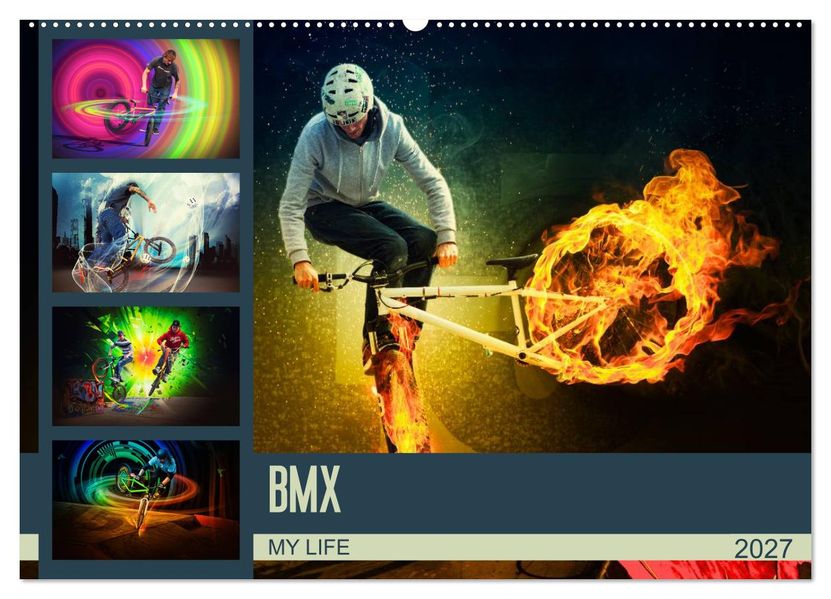 BMX My Life (Wandkalender 2027 DIN A2 quer) CALVENDO Monatskalender