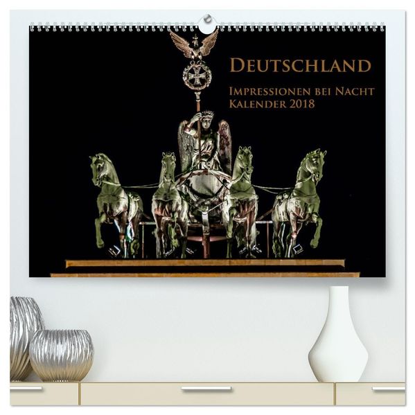 Deutschland Impressionen bei Nacht (hochwertiger Premium Wandkalender 2027 DIN A2 quer) Kunstdruck in Hochglanz