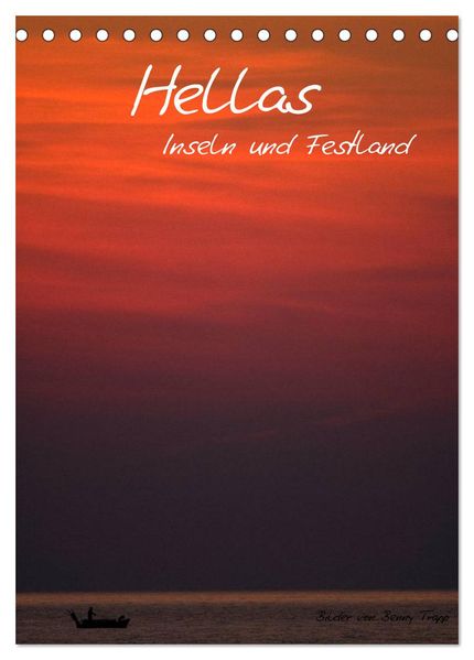 Hellas Inseln und Festland (Tischkalender 2027 DIN A5 hoch) CALVENDO Monatskalender