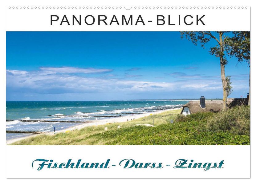 Panorama-Blick Fischland-Darss-Zingst (Wandkalender 2027 DIN A2 quer) CALVENDO Monatskalender