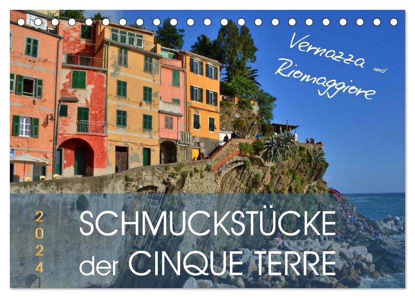 SCHMUCKSTÜCKE der CINQUE TERRE (Tischkalender 2027 DIN A5 quer) CALVENDO Monatskalender