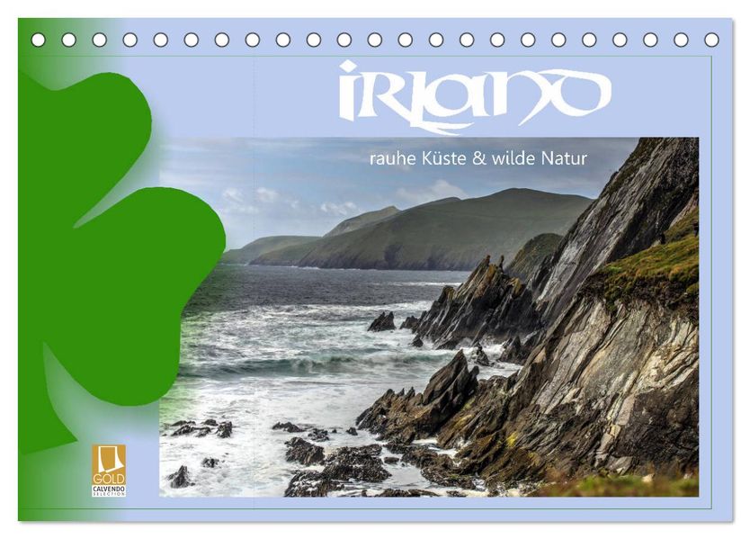 Irland - Rauhe Küste und Wilde Natur (Tischkalender 2027 DIN A5 quer) CALVENDO Monatskalender