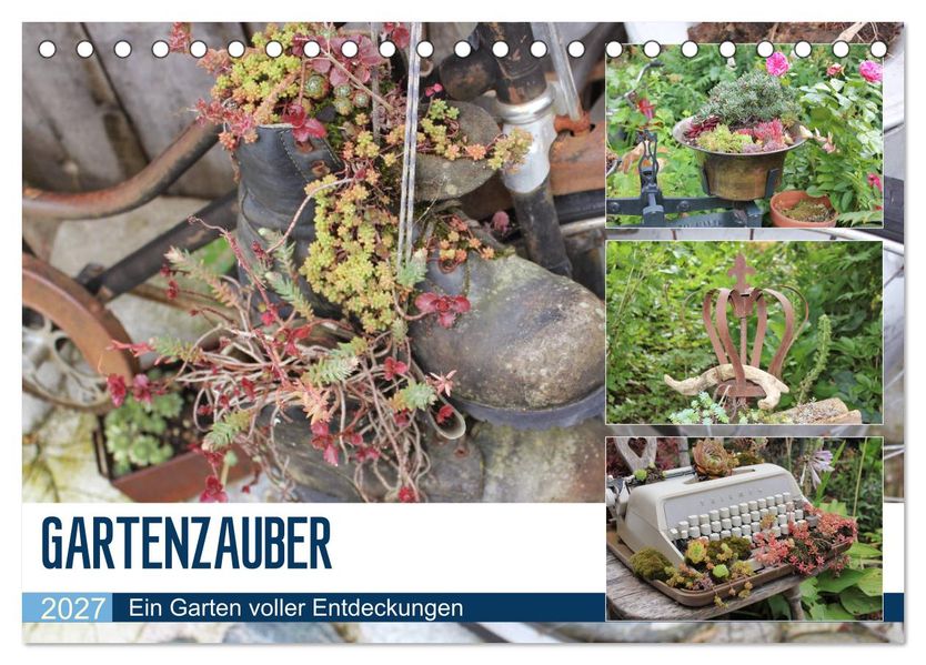 Gartenzauber (Tischkalender 2027 DIN A5 quer) CALVENDO Monatskalender