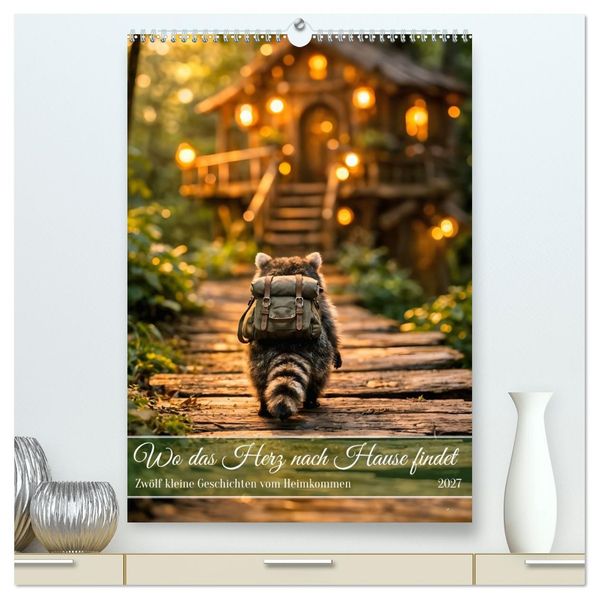 Wo das Herz nach Hause findet - Zwölf kleine Geschichten vom Heimkommen (hochwertiger Premium Wandkalender 2027 DIN A2 hoch) Kunstdruck in Hochglanz
