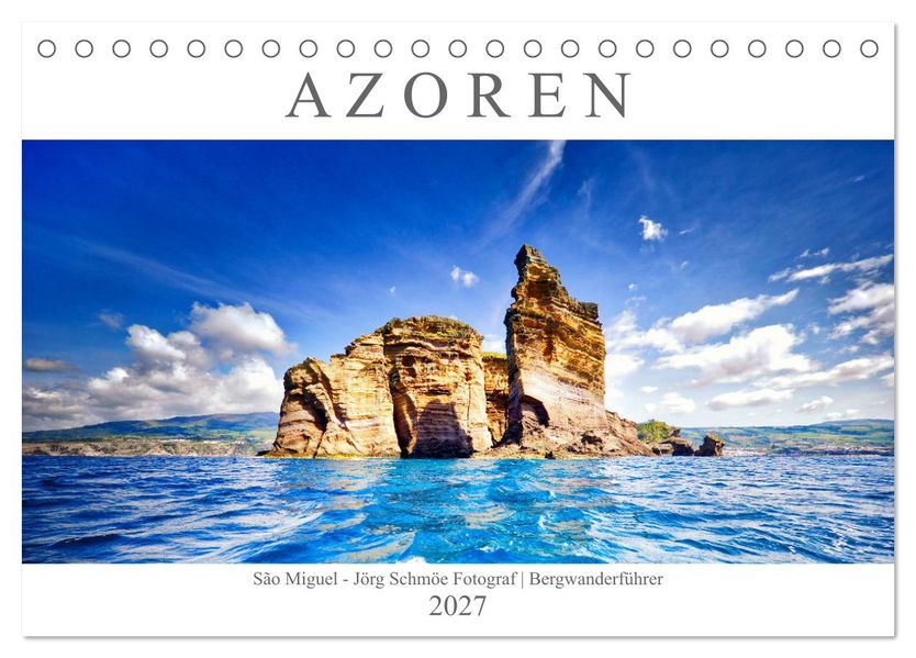 A Z O R E N (Tischkalender 2027 DIN A5 quer) CALVENDO Monatskalender