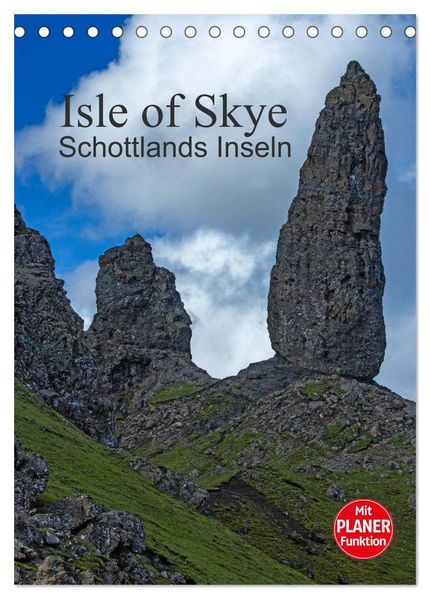 Isle of Skye - Schottlands Inseln - Familienplaner (Tischkalender 2027 DIN A5 hoch) CALVENDO Monatskalender
