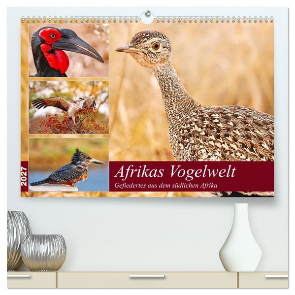 Afrikas Vogelwelt 2027 (hochwertiger Premium Wandkalender 2027 DIN A2 quer) Kunstdruck in Hochglanz
