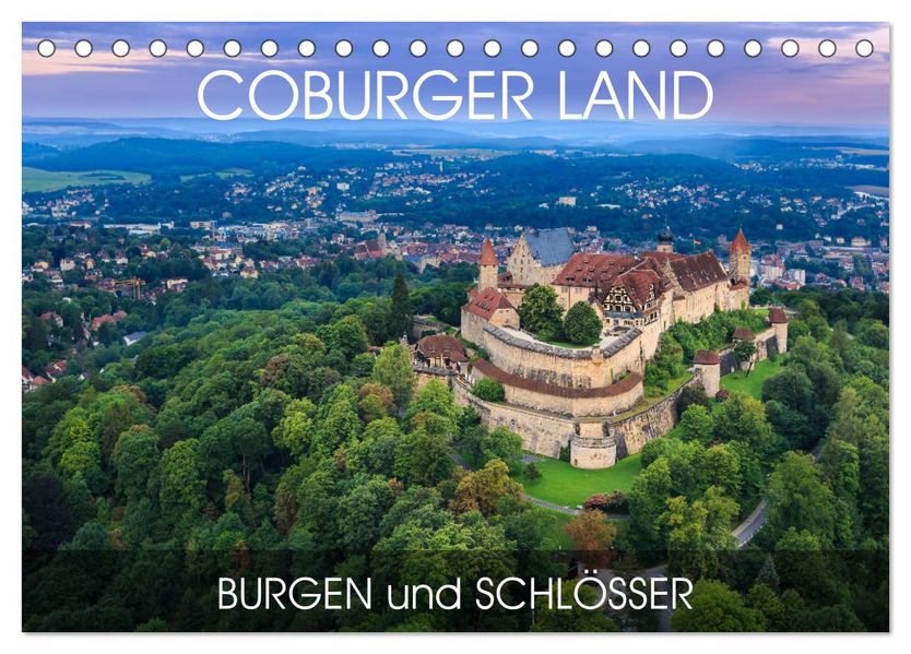Coburger Land - Burgen und Schlösser (Tischkalender 2027 DIN A5 quer) CALVENDO Monatskalender