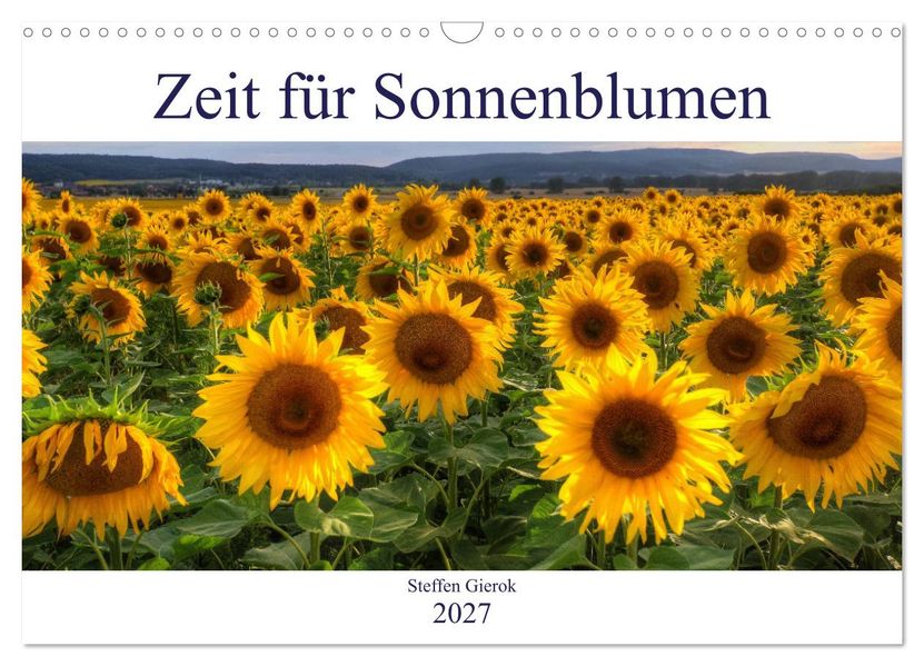 Zeit für Sonnenblumen (Wandkalender 2027 DIN A3 quer) CALVENDO Monatskalender