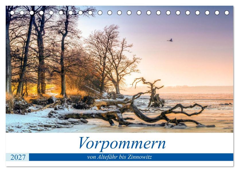 Vorpommern - von Altefähr bis Zinnowitz (Tischkalender 2027 DIN A5 quer) CALVENDO Monatskalender