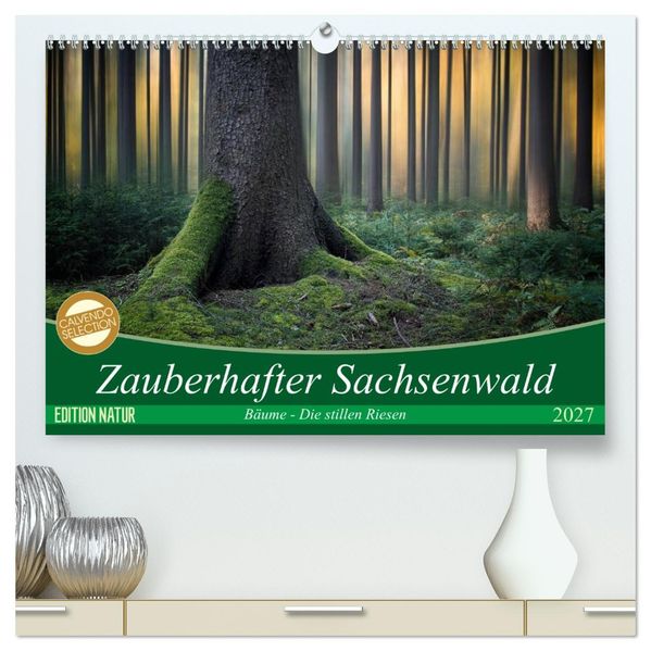 Zauberhafter Sachsenwald (hochwertiger Premium Wandkalender 2027 DIN A2 quer) Kunstdruck in Hochglanz