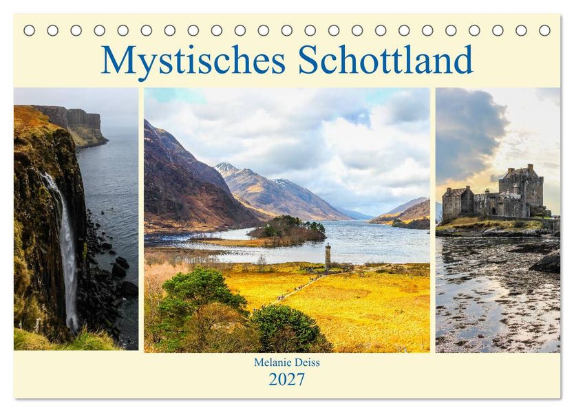 Mystisches Schottland (Tischkalender 2027 DIN A5 quer) CALVENDO Monatskalender