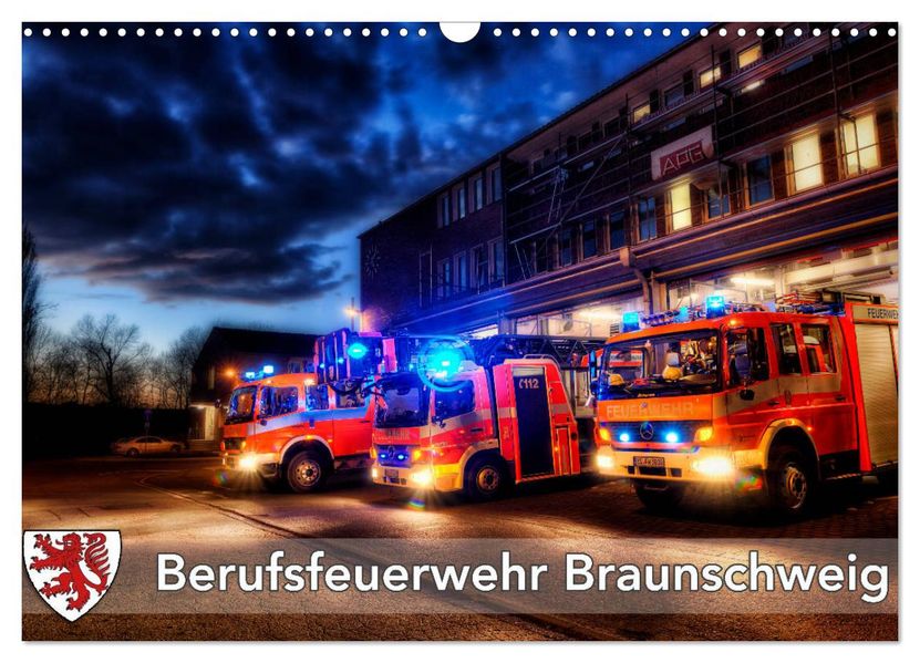 Berufsfeuerwehr Braunschweig (Wandkalender 2027 DIN A3 quer) CALVENDO Monatskalender