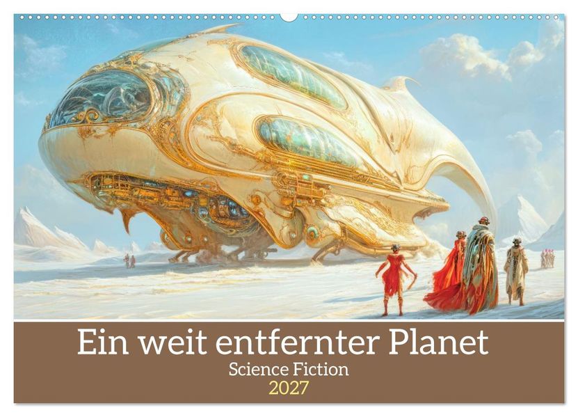 Ein weit entfernter Planet - Science Fiction (Wandkalender 2027 DIN A2 quer) CALVENDO Monatskalender