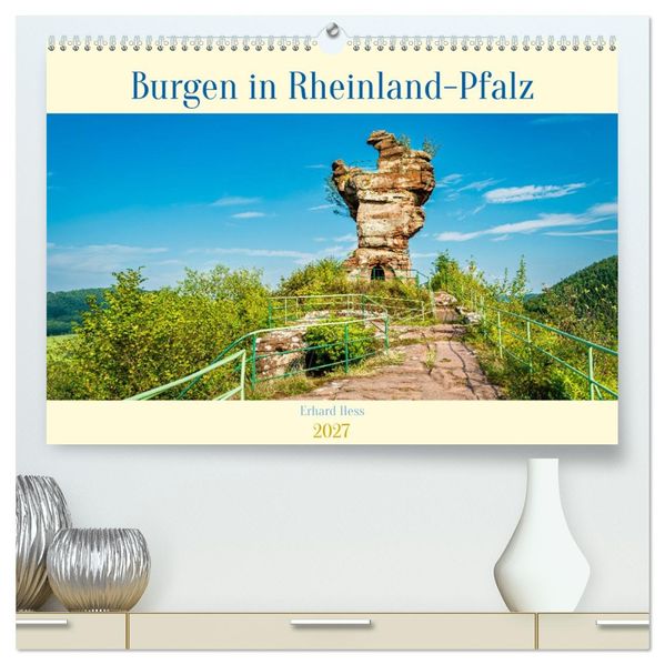 Burgen in Rheinland-Pfalz (hochwertiger Premium Wandkalender 2027 DIN A2 quer) Kunstdruck in Hochglanz