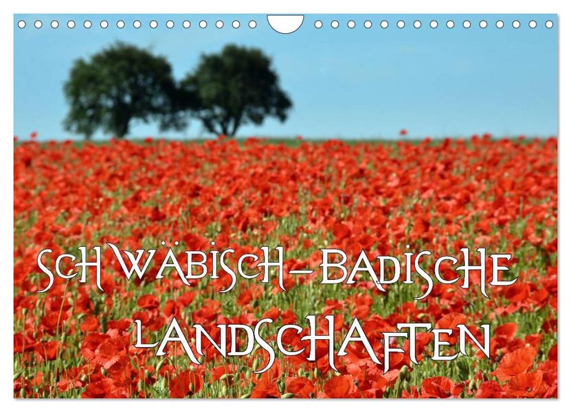 SCHWÄBISCH-BADISCHE LANDSCHAFTEN (Wandkalender 2027 DIN A4 quer) CALVENDO Monatskalender