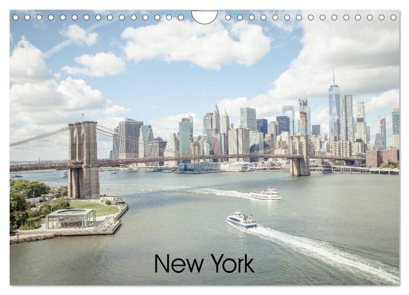 New York (Wandkalender 2027 DIN A4 quer) CALVENDO Monatskalender