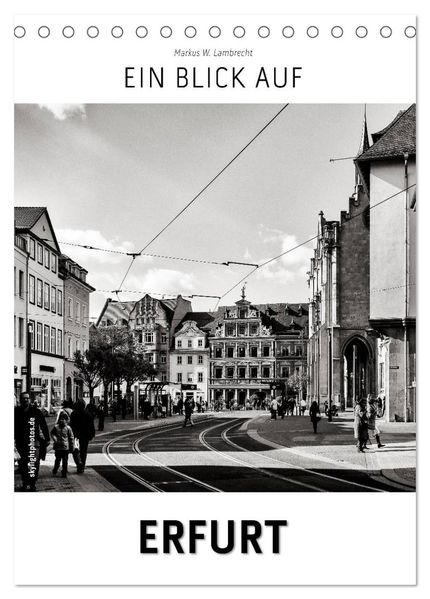 Ein Blick auf Erfurt (Tischkalender 2027 DIN A5 hoch) CALVENDO Monatskalender