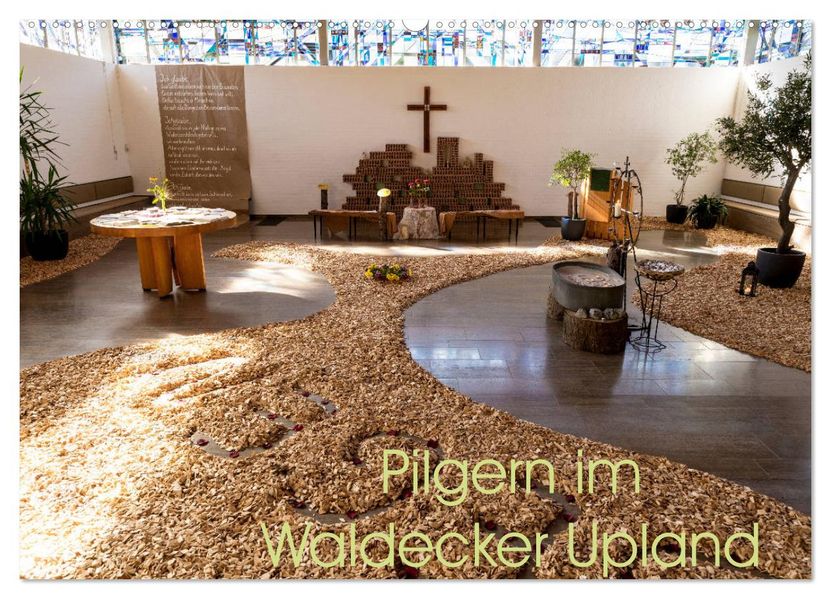 Pilgern im Waldecker Upland (Wandkalender 2027 DIN A2 quer) CALVENDO Monatskalender