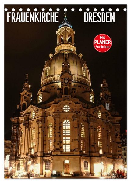 Frauenkirche Dresden (Tischkalender 2027 DIN A5 hoch) CALVENDO Monatskalender