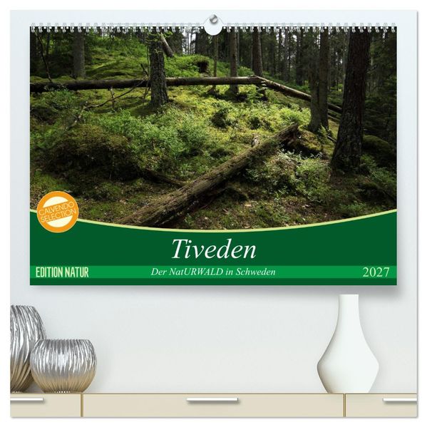 Tiveden der NatURWALD in Schweden (hochwertiger Premium Wandkalender 2027 DIN A2 quer) Kunstdruck in Hochglanz