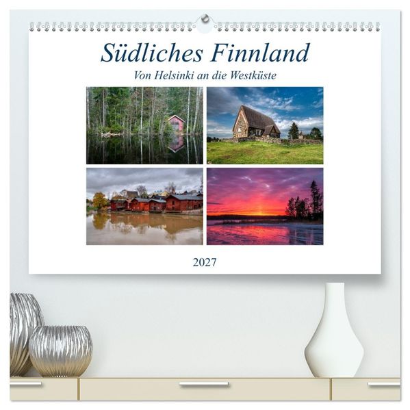 Südliches Finnland (hochwertiger Premium Wandkalender 2027 DIN A2 quer) Kunstdruck in Hochglanz