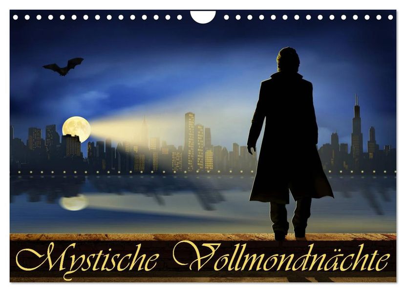 Mystische Vollmondnächte (Wandkalender 2027 DIN A4 quer) CALVENDO Monatskalender