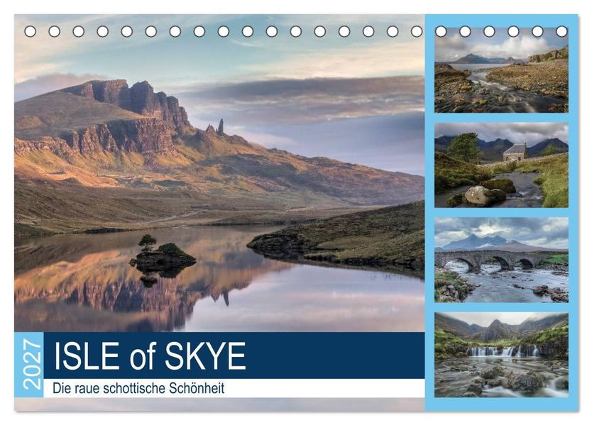 Isle of Skye die raue schottische Schönheit (Tischkalender 2027 DIN A5 quer) CALVENDO Monatskalender