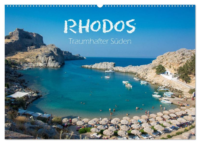 Rhodos - Traumhafter Süden (Wandkalender 2027 DIN A2 quer) CALVENDO Monatskalender
