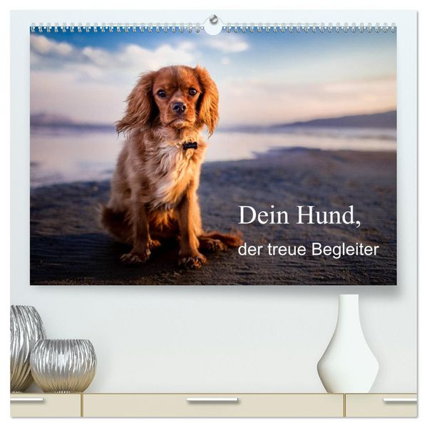 Dein Hund der treue Begleiter (hochwertiger Premium Wandkalender 2027 DIN A2 quer) Kunstdruck in Hochglanz